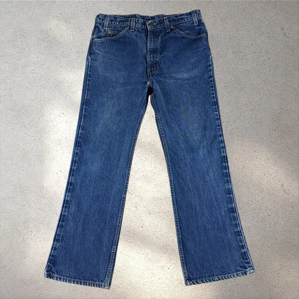 Vintage Levis 517‎ Jeans Mens 38x30 (Fit 34x28) Orange Tab Bootcut Flare 90s USA